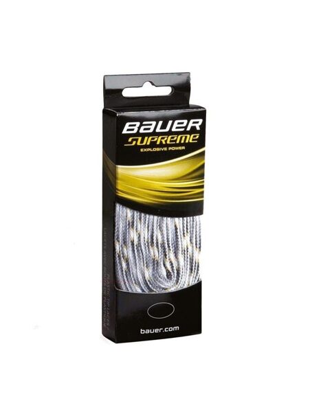 Bauer SUPREME skate laces without wax (white)