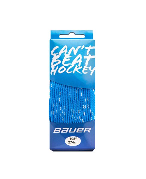 Bauer HOCKEY FIGHTS BACK skate laces without wax (blue)