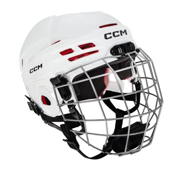 CCM Tacks 70 COMBO Junior ķivere ar resti (balta)