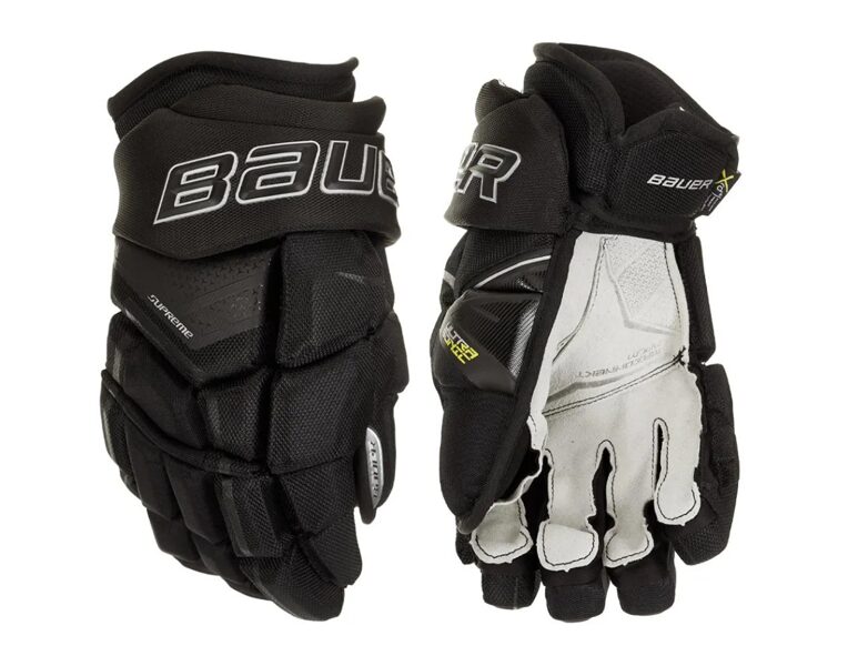 Bauer Supreme Ultrasonic Youth ice hockey gloves (black)